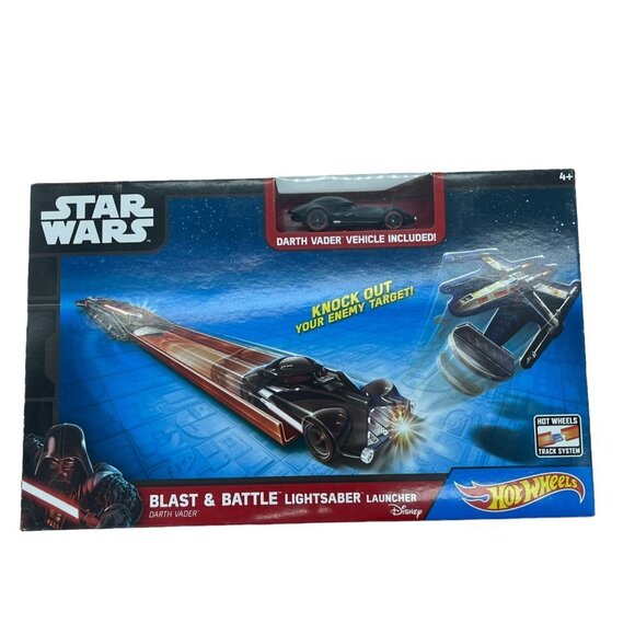 Star Wars Blast and Battle Lightsaber Launcher Darth Vader Car Toy - Picture 1 of 11
